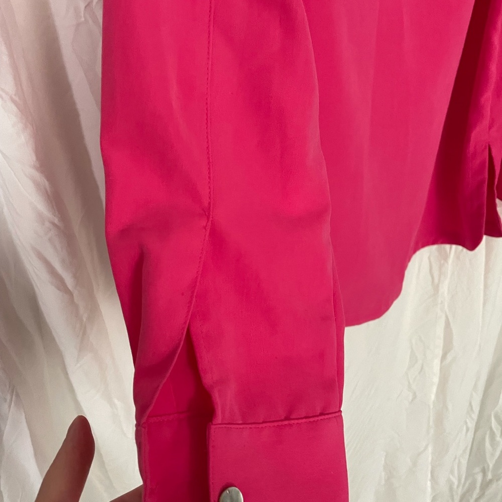 Travelsmith‎ Pink Button down Blouse - Picture 6 of 11